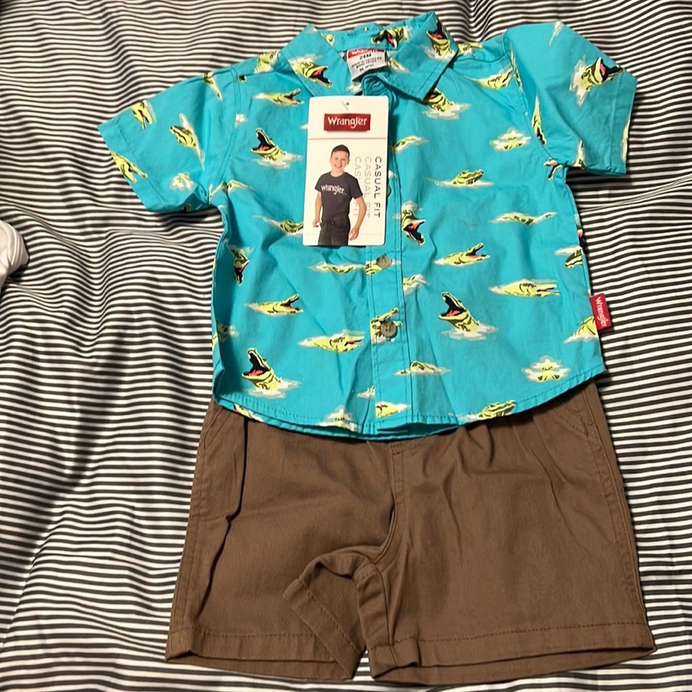 Wrangler short set boys 24m NWT